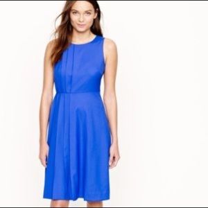 J.Crew Super 120s Wool Dress Cobalt Blue